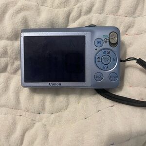 Canon Blue and Silver Digital Camera